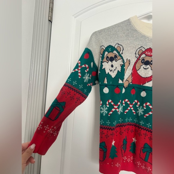 Disney Parks Exclusive Star Wars Ugly Spirit Jersey Sweater size small 5/6 - Picture 5 of 13